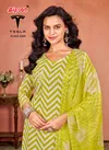 Tesla  3305 By Bipson Pure Cotton Print With Embroidery Dress Material Wholesale Suppliers In Mumbai